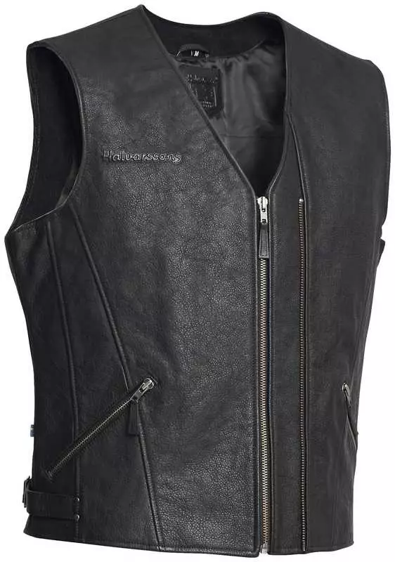 Halvarssons Nahkaliivi Cut Musta - MP NAHKALIIVIT - 710-58837000-1 - 1