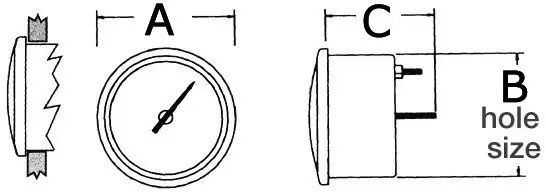 Kierroslukumittari 2/4t 12V Valk. - MITTARIT JA ANTURIT - M27-521-01 - 1