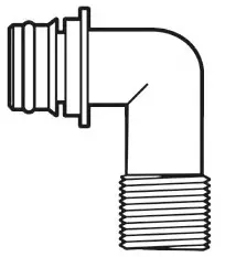 LIITIN 90° 1/2 - LETKUTARVIKKEET - M16-532-21 - 1