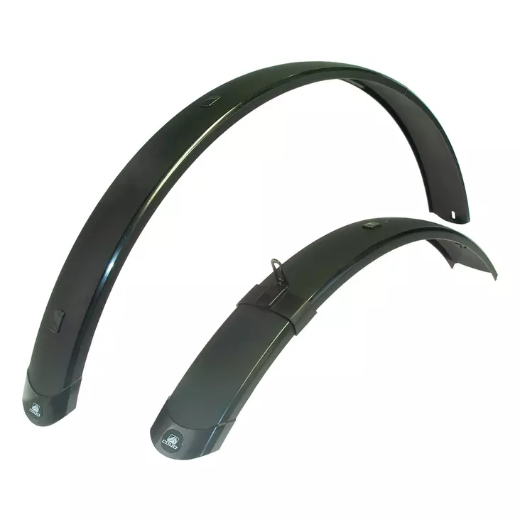 Lokasuojapari 29", cavo, 4-aisainen, plus-koko, leveys 73mm, musta - POLKUPYÖRÄN LOKASUOJAT - 41-401 - 1