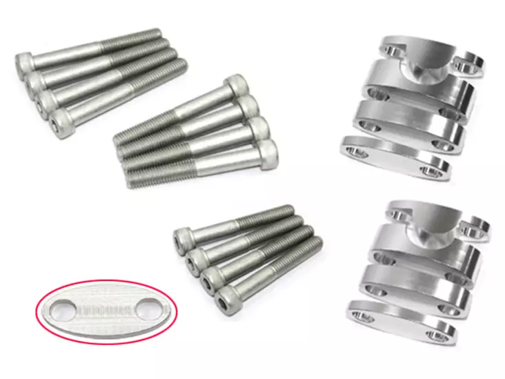 Ohjaustangon Korotussarja 28,6mm Tangolle - CROSSIN KOROTUSPALAT JA KIINNIKKEET - 38-0032-1 - 1