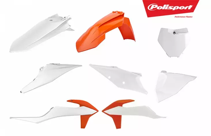 POLISPORT PLASTIC KIT SX/SX-F 2019- ORANSSI KTM 16 - CROSSIN TÄYDELLISET MUOVISARJAT - 178-90811 - 1