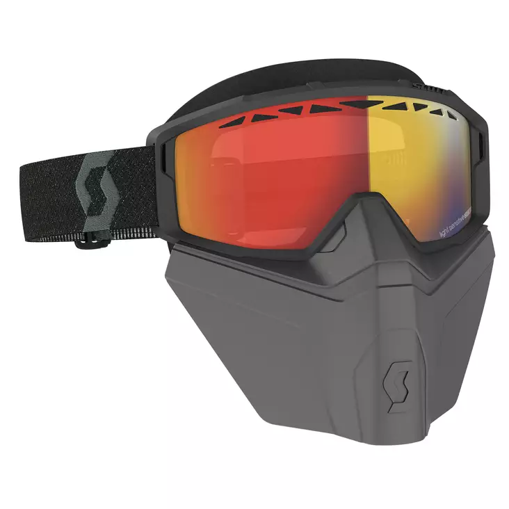 Scott Goggle Primal Safari Facemask LS black ls red chrome - Ajovarusteet ja Vapaa-ajan vaatteet - 620-2102-1 - 1