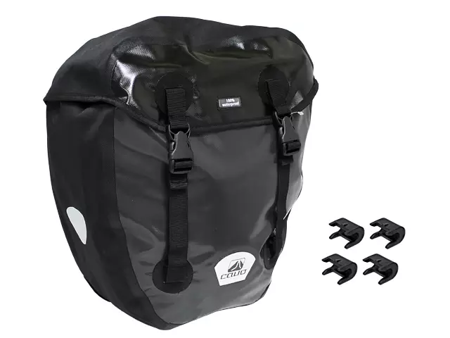 Sivulaukku Cavo Tavaratelineeseen, Vesitiivis, Musta, 20 L - POLKUPYÖRÄLAUKUT - 48-841 - 1