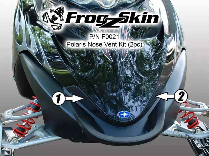 Spi Frogskinz 2005-11 Polaris Iq Nose Vent Kit (2pc) - FROGSKINZ TUULETUSKALVOT - 823-F0021 - 1