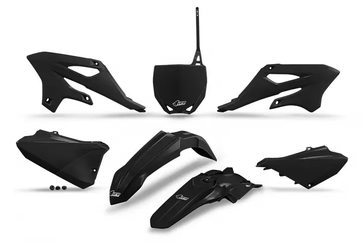 UFO MUOVISARJA 5-OSAINEN MUSTA 001 YZ85 2022- - CROSSIN TÄYDELLISET MUOVISARJAT - 650-K325-001 - 1