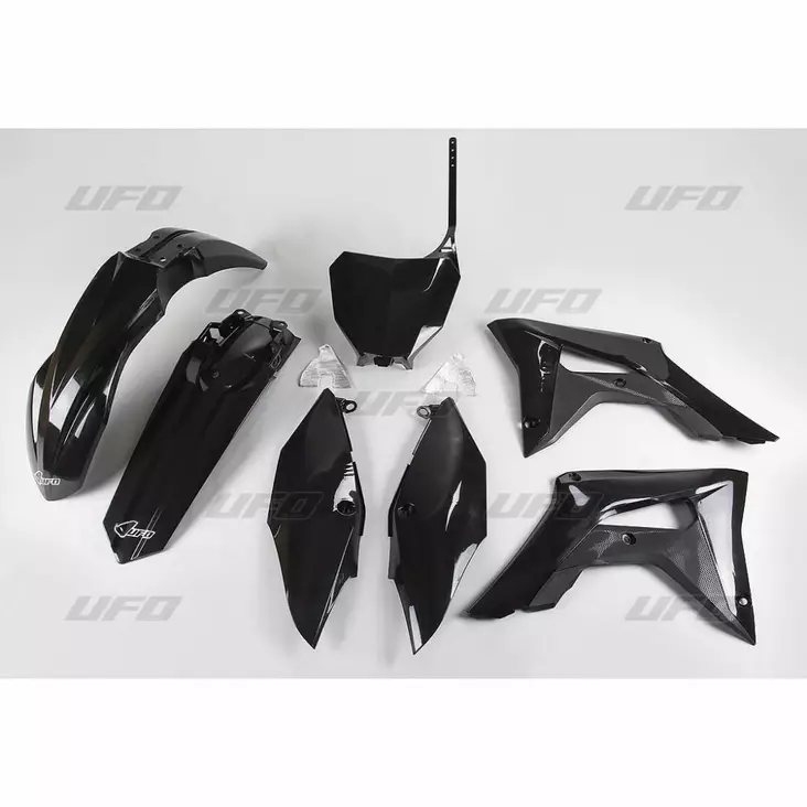 UFO MUOVISARJA 5-OSAINEN MUSTA CRF250R 18- / CRF450 2017- - CROSSIN TÄYDELLISET MUOVISARJAT - 650-K119-001 - 1