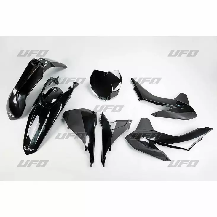 Ufo Muovisarja 5-Osainen Musta Ktm Sx/Sxf125-525 13-14 - CROSSIN TÄYDELLISET MUOVISARJAT - 650-K515-001 - 1