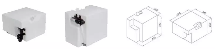 Vesisäiliö Pumpulla 12V 32l - VESISÄILIÖT - M52-194-21 - 1