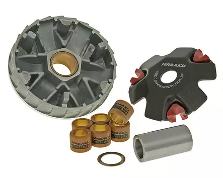 Naraku High Speed Variaattori, Kiina-Skootterit 4-T / Kymco 4-T / Peugeot V-Clic - MOPON VARIAATTORIT - 304-0402 - 1