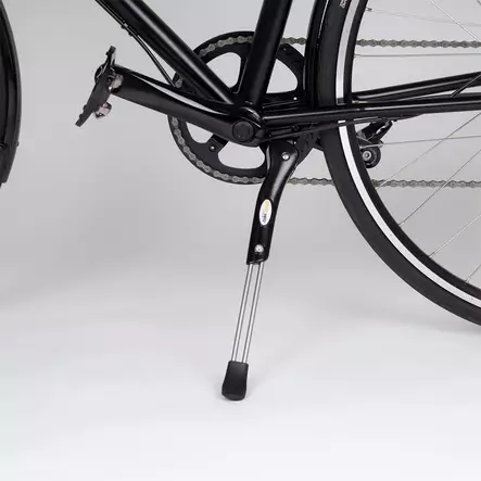 SEISONTATUKI ATRAN STYLO 24-28", KESKELLE, SÄÄDETTÄVÄ, MUSTA/TERÄS, LYHYT MUTTER - POLKUPYÖRÄN SEISONTATUET - 62182 - 2