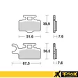 Prox Jarrupalasarja Eteen Kx65 00-12 + Rm65 03-05 - MÖNKIJÄN OSAT - 400-37-107202 - 1