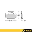 Prox Jarrupalasarja Taakse Kx125/250/500 89-94 + Rm125/250 89-95 - MÖNKIJÄN OSAT - 400-37-201202 - 1