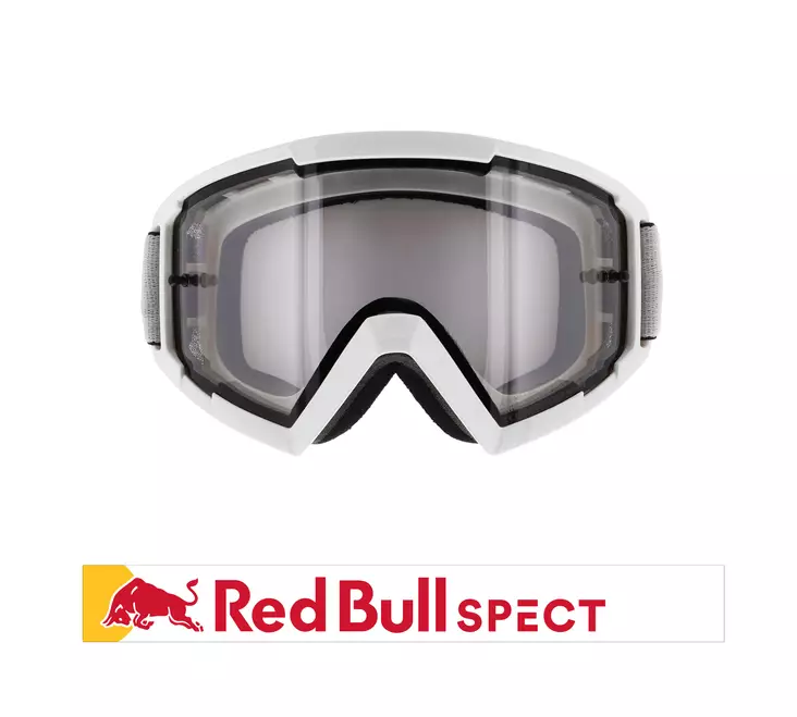 Ajolasit Spect Red Bull Whip MX Goggles Singel lens white clear - MP AJOLASIT - 674-220102 - 1