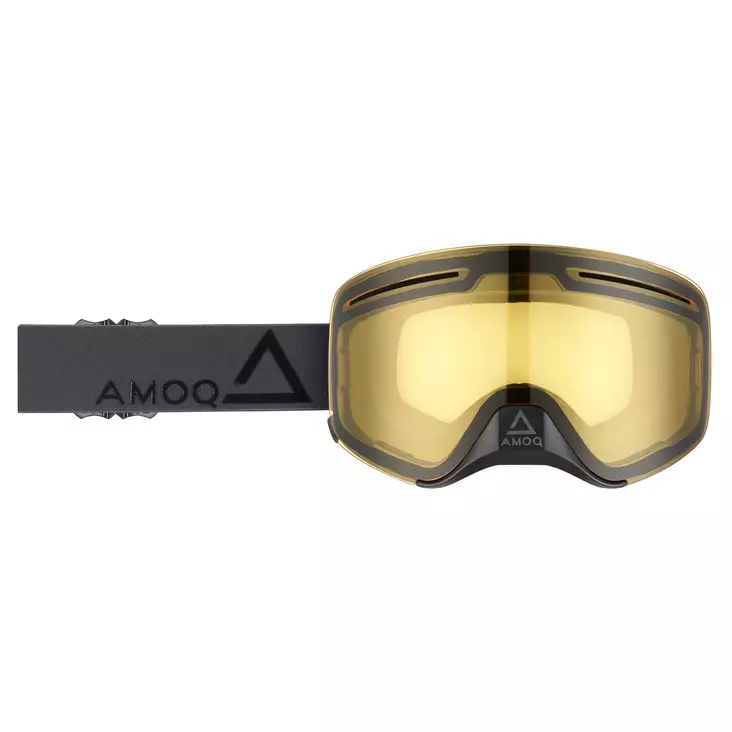 AMOQ Vision Vent+ Magnetic Ajolasit Tumman Harmaa-Musta - Keltainen - KELKKALASIT - 645-23130319-2 - 1