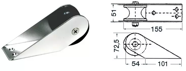 Ankkurirulla155x51-Mm S.S - ANKKURITARVIKKEET - M01-118-82 - 1