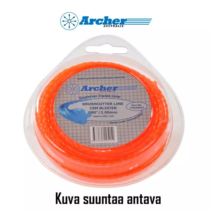 Archer trimmerin siima, twin stop, kierretty, ø 3,0mm x 12m - TRIMMERIN SIIMAT - 446-TTR30M12 - 1