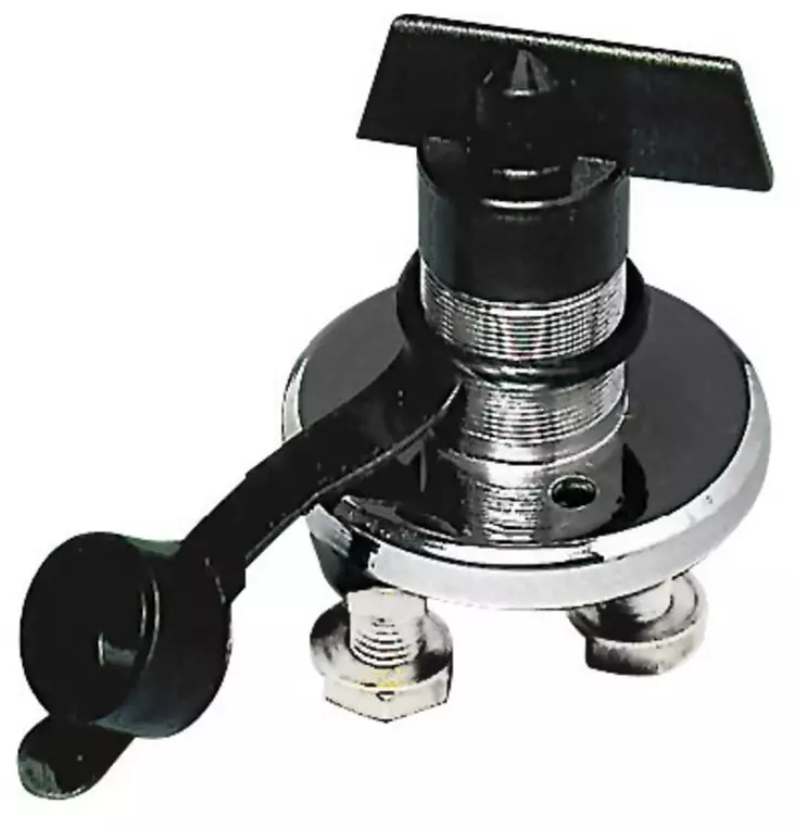 Battery Swich With Key Chrome Brass - PÄÄVIRTAKYTKIMET - M14-386-02 - 1