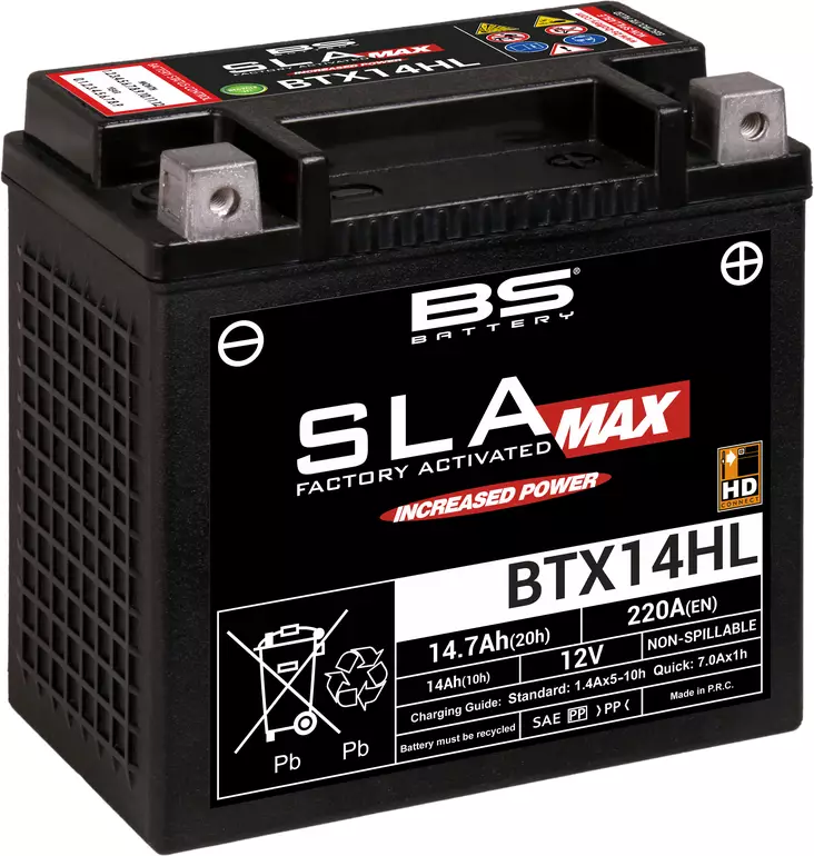 Bs Battery Btx14hl (Fa) Sla Max - Sealed & Activated - AKUT - 140-300882 - 1