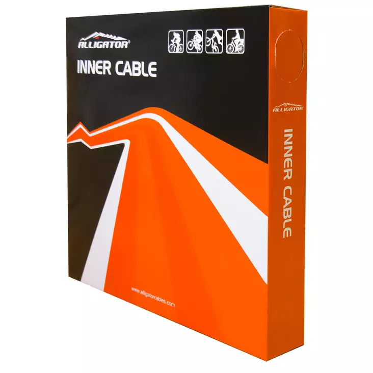 JARRUVAIJERI ALLIGATOR SLICK, 31- SÄIKEINEN, 1.5MM X 1700 MM. ( RST/HIOTTU/ESIVE - POLKUPYÖRÄN VAIJERIT - 63102 - 1