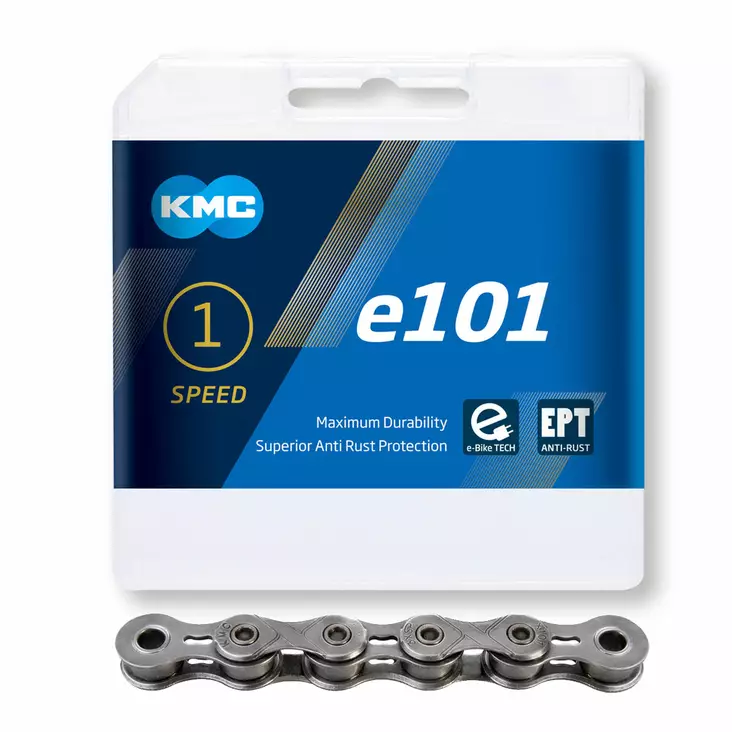 Ketju 1-V Kmc E101 Ept, 1/2 X 1/8", E-Bike 112L - POLKUPYÖRÄN KETJUT VAKIO - BE101EP12 - 1