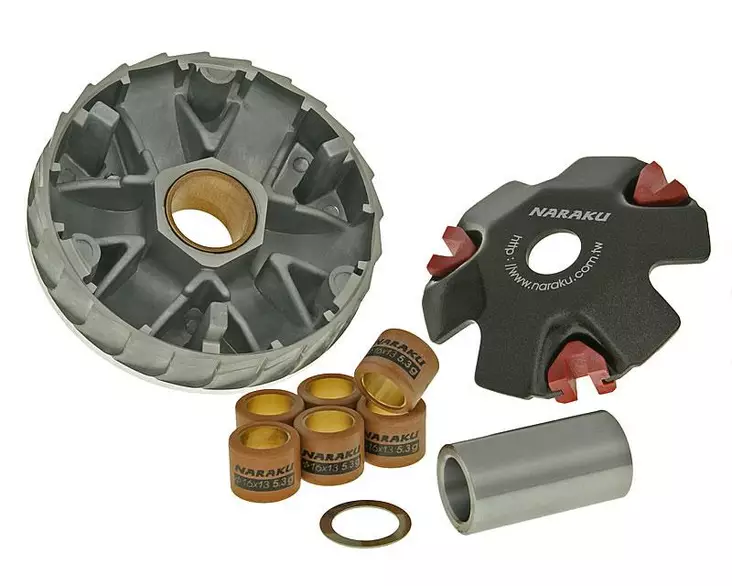 Naraku High Speed Variaattori, Kiina-Skootterit 4-T / Kymco 4-T / Peugeot V-Clic - MOPON VARIAATTORIT - 304-0402 - 1