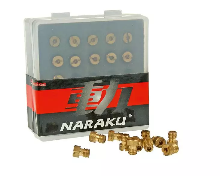 NARAKU SUUTINLAJITELMA, 5MM, #80 - #100 (11 KPL), YHTEENSOPIVA:: DELLORTO - MOPON SUUTTIMET - 302-0312 - 1