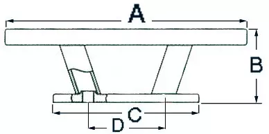 Osculati Nordik Black Line Pollari 205mm - KNAAPIT JA POLLARIT - M40-137-52 - 1