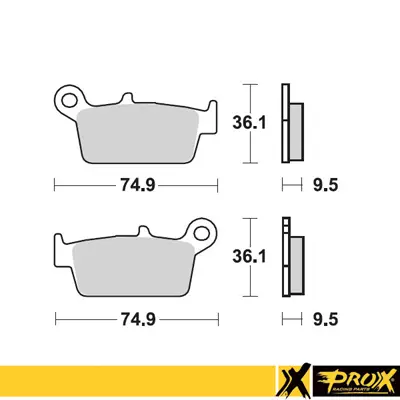Prox Jarrupalasarja Taakse Cr125/250/500 87-01 + Yz125/250 98-02 - MÖNKIJÄN OSAT - 400-37-207102 - 1