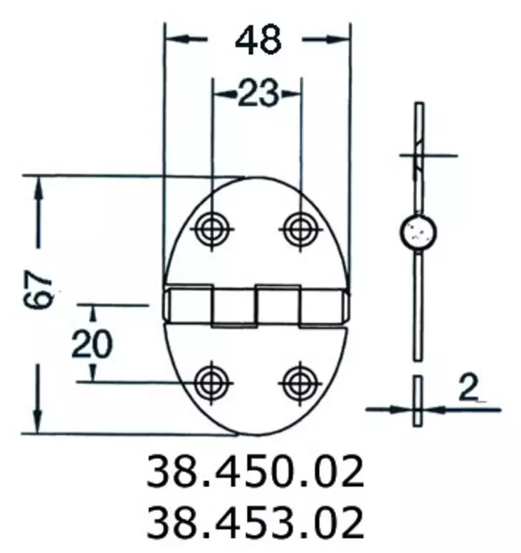 Sarana 48x67mm 2mm - SARANAT - M38-450-02 - 1