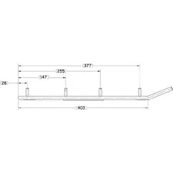 Sno-X Ripper Four Ohjari Pari 4" Kovametalli - MK OHJAUSRAUDAT - 881-4432 - 1