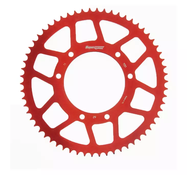Supersprox Takaratas, 62, Ø105mm, Punainen, Derbi / Aprilia / Yamaha - MOPON TAKARATTAAT - 27-1014-62-2 - 1