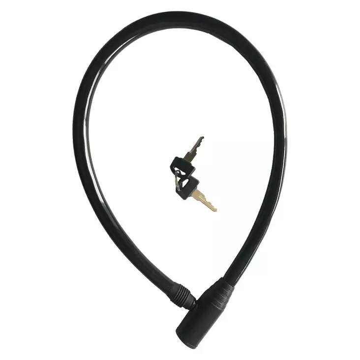 Vaijerilukko cavo, 6/65cm, musta - POLKUPYÖRÄN LUKOT JA OSAT - 45-112 - 1