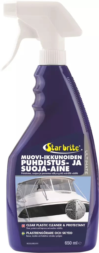 View Guard Clear Plastic Spray 650ml Muovipintojen Puhd/Suoja - VENEEN PUHDISTUS JA VAHAUS - 136-95222 - 1