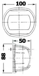 Kulkuvalo Classic 12 Musta - Valkoinen 225° - KULKUVALOT - M11-410-03 - 1