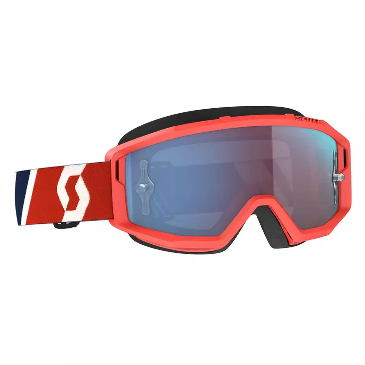 Ajolasit Scott Goggle Primal red/blue blue chrome works - CROSSILASIT - 620-2105-3 - 1