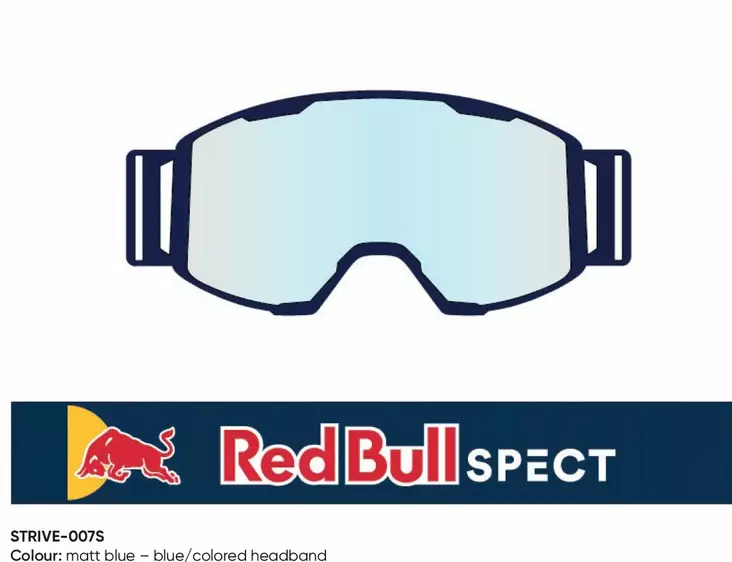 Ajolasit Spect Red Bull Strive MX Goggles Double lens Blue clear - MP AJOLASIT - 674-220103 - 1