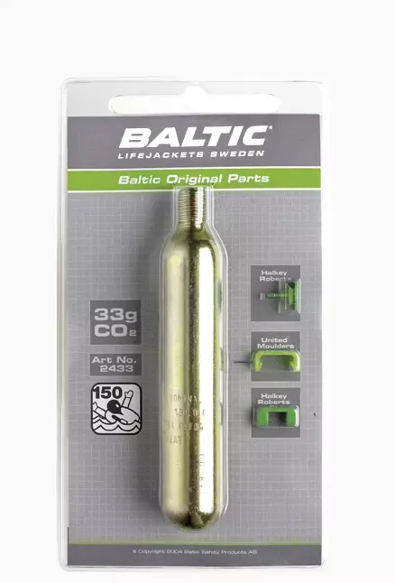 Baltic Co2 Patruuna 33g + Varmistinnastat - MUUT PELASTUSTARVIKKEET - 128-4-2433 - 1