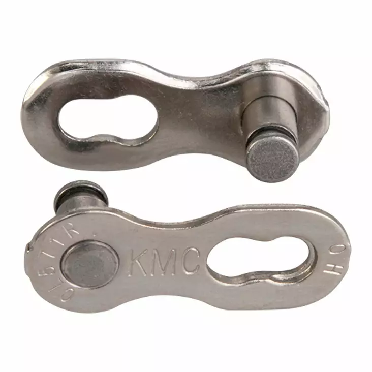 Ketjulukko Kmc Missinglink 7/8-V, Ept Silver, 1/2X3/32", Tappi 7.3Mm, 2Kpl/Pkt - POLKUPYÖRÄN KETJULUKOT - C78EPTR73 - 1