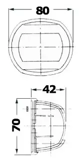 Kulkuvalo Compact 12 Harmaa - Valkoinen 225° - KULKUVALOT - M11-408-63 - 1