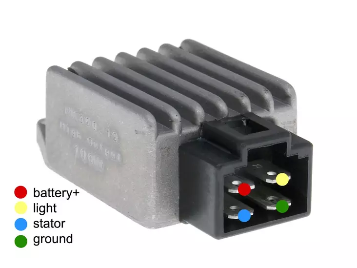 Naraku Jännitteensäädin, Ac/Dc 4-Liittimellä, (High-Output) - MOPON JÄNNITTEENSÄÄTIMET - 303-0253 - 1