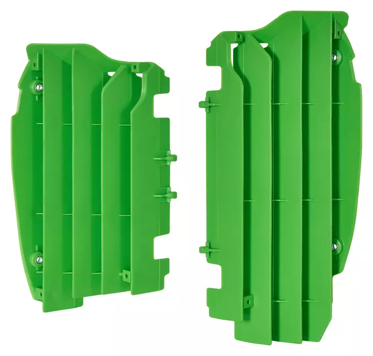 Polisport Jäähdyttäjän Ritiläpari Kx450F 12-15 Vihreä - CROSSIN JÄÄHDYTTÄJÄN RITILÄT - 179-0555-3 - 1