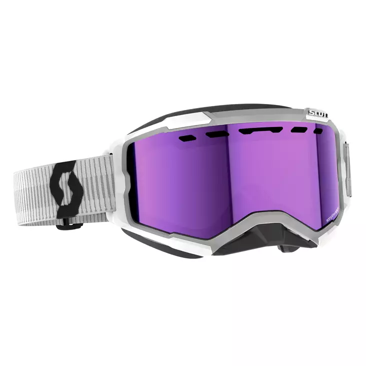 Scott goggle fury snow cross white enhancer purple chrome - Aurinkolasit ja Ajolasit - 620-2301-3 - 1