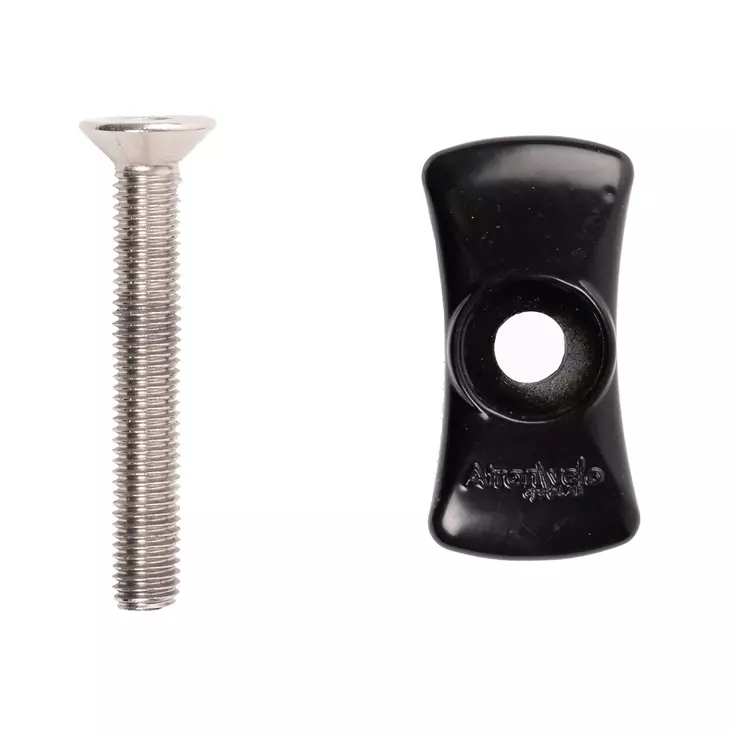 SEISONTATUEN KIINNIKE M10 X 70 RUUVILLA, RUOSTUMATON - POLKUPYÖRÄN SEISONTATUET - 62183 - 1