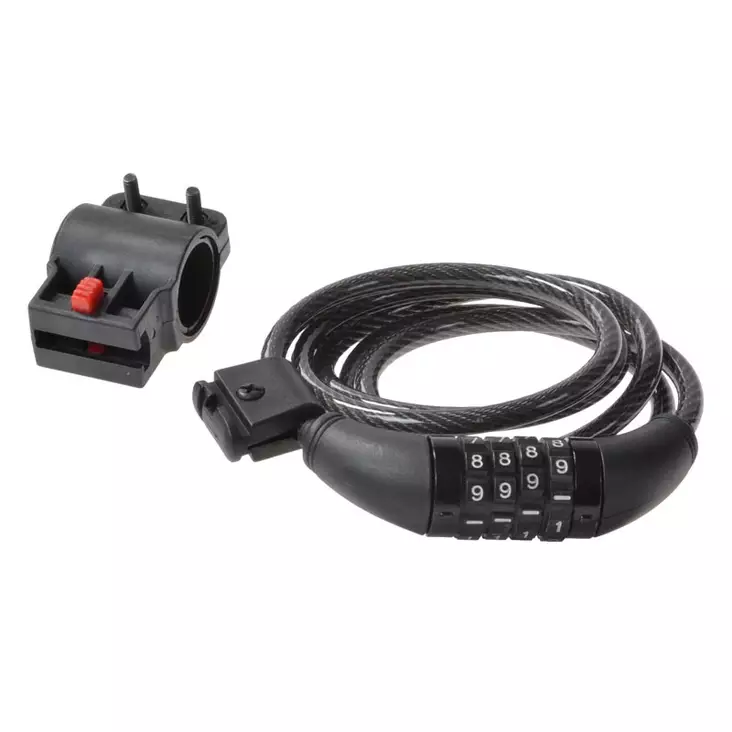 Spiraalilukko cavo, 8/150 cm, numeroyhdistelmällä - POLKUPYÖRÄN LUKOT JA OSAT - 45-113 - 1