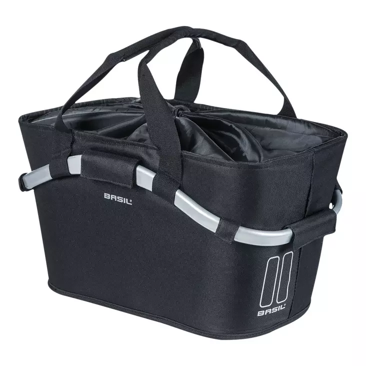 TAKAKORI BASIL CLASSIC CARRY ALL MIK, TAVARATELINEKIINNITYS, MUSTA - POLKUPYÖRÄN TAVARAKORIT - 11353 - 1