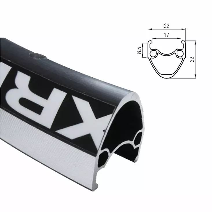 Vanne Alex 28" 17-622, At470 28R, Musta,Koneistettu Jarrupinta, Tubeless-Ready - VANTEET OSINA - 62813 - 1