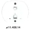 Kulkuvalo Sphera Valkoinen/Perä - KULKUVALOT - M11-408-14 - 1