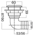 LÄPIVIENTI SS 90° 11/2X32 - LÄPIVIENNIT - M17-526-04 - 2