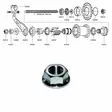 Shimano 1-V (Cb-E110), Laippamutteri - MUUT NAPAOSAT - 64014 - 2